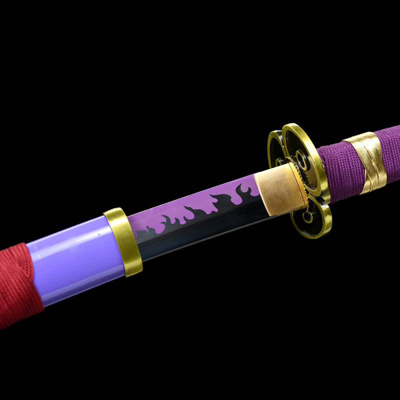 Roronoa Zoro Enma Katana Sword One Piece Purple Blade 1095 Steel 