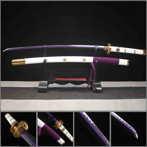Hand forged Ame no Habakiri katana sword inspired by One Piece Kozuki Momonosuke