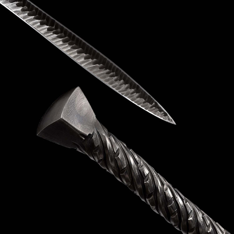 Hand Forged European Spear Sword – Folded Steel Full Tang 