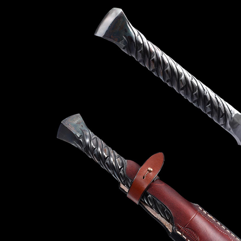 Hand Forged European Spear Sword – Folded Steel Battle Ready 