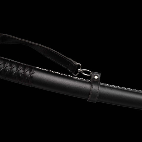 Black saya with hand-stitched leather for Michonne katana