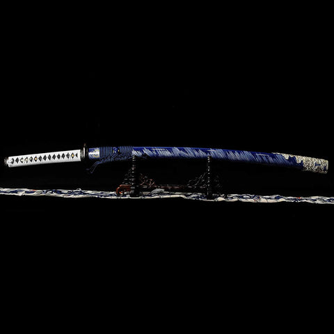 Side view showing the maru blade and sori curvature