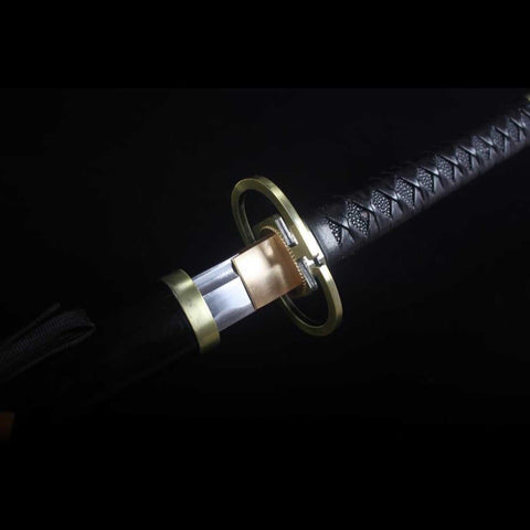 Alloy and copper fittings on Gin Ichimaru Zanpakuto katana