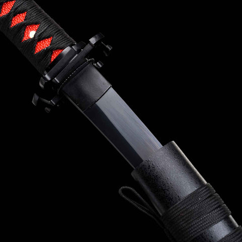 Bleach Ichigo Bankai Tanto blade close up 1060 carbon steel
