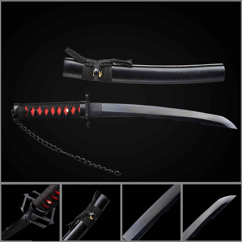 Bleach Ichigo Bankai Tanto New Tensa Zangetsu Mini Katana Sword 