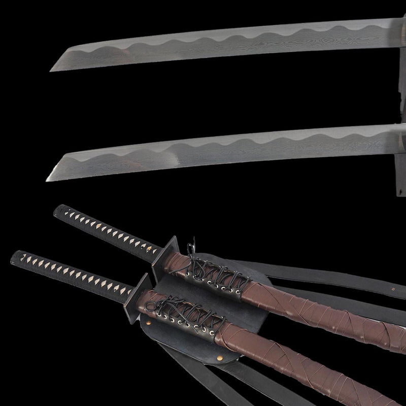 Deadpool Double Katana Sword Set – Hand Forged Marvel Replica 