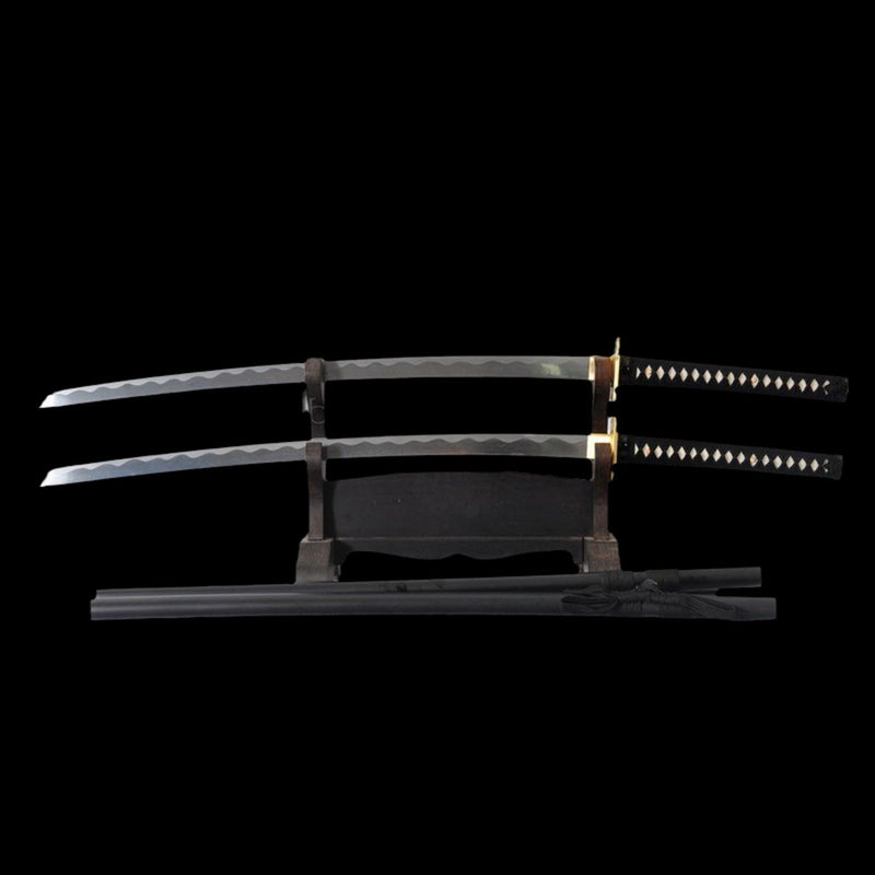 Deadpool Double Swords Replica Hand Forged Folded Steel Twin Katana 