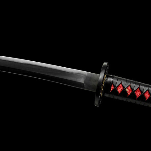 Imitation rayskin handle on Tanjiro Nichirin katana