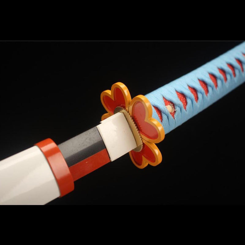 Demon Slayer Mitsuri Kanroji Nichirin Katana Handmade 1045 Steel Sword 