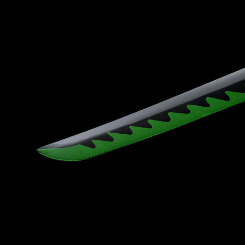 Blade tip detail of Sanemi Shinazugawa Nichirin katana