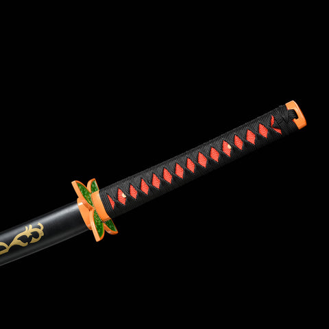 Handle design of Demon Slayer Shinobu Kocho Nichirin katana with comfortable grip
