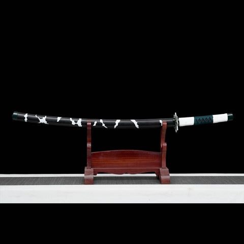 Demon Slayer Wind Hashira Sanemi Shinazugawa katana display