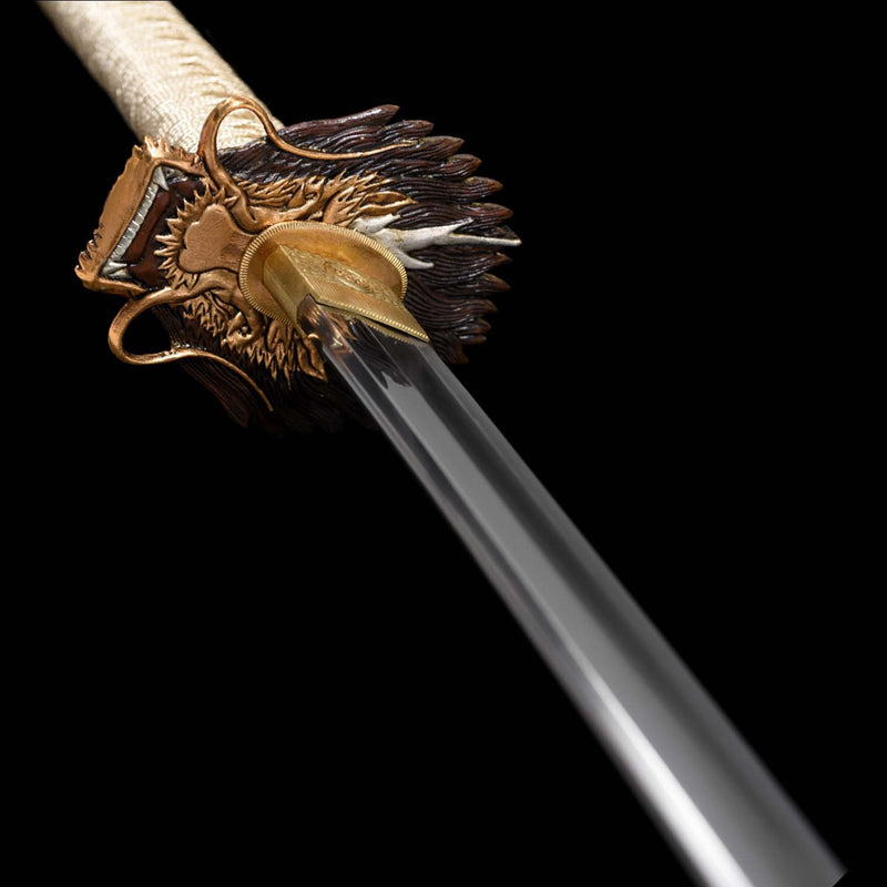 T10 Dragon Scale Katana – Hand Forged Clay Tempered Sword 