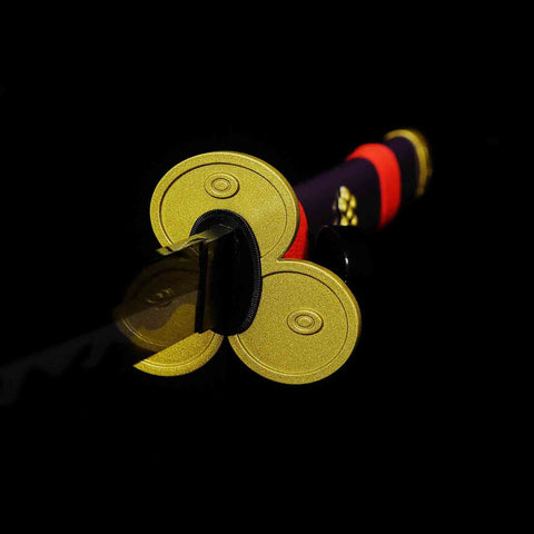 Polished surface of Enma katana blade