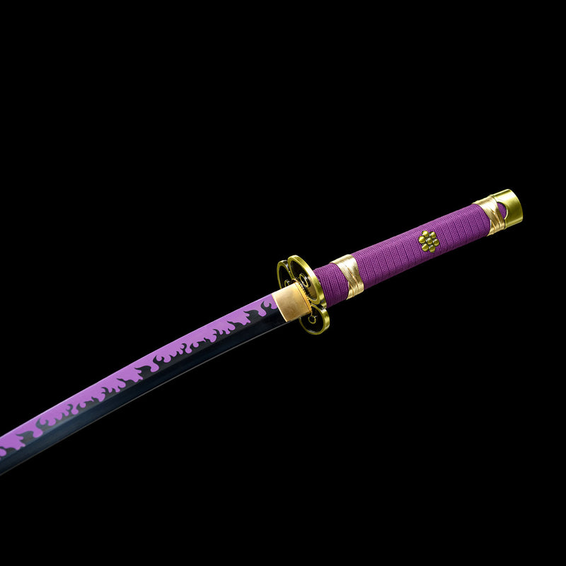 Roronoa Zoro Enma Katana Sword One Piece Purple Blade 1095 Steel 