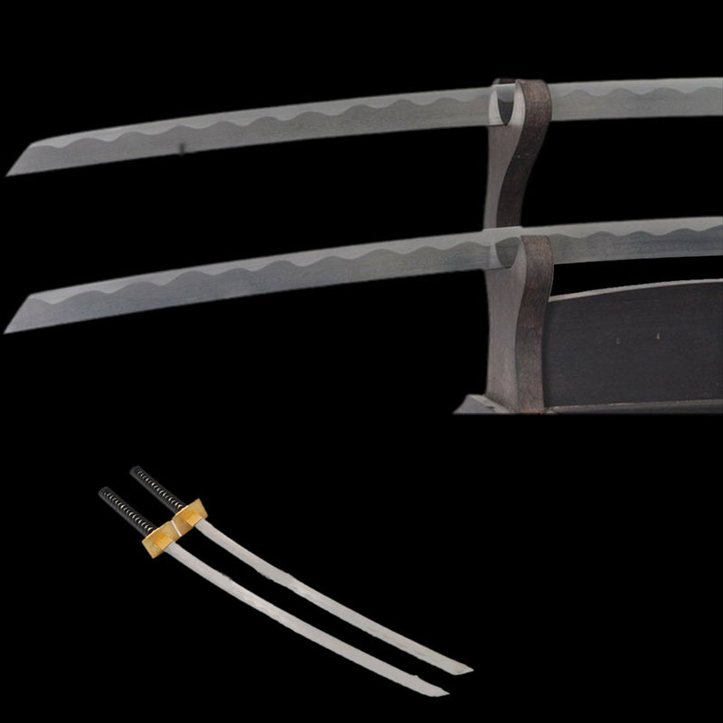 Deadpool Double Swords Replica Hand Forged Folded Steel Twin Katana 