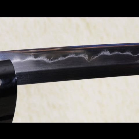 folded steel texture on Walking Dead katana blade