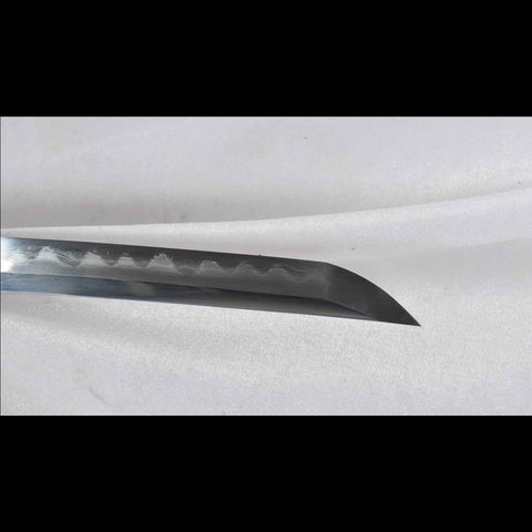 Folded steel pattern on One Piece Yubashiri katana blade