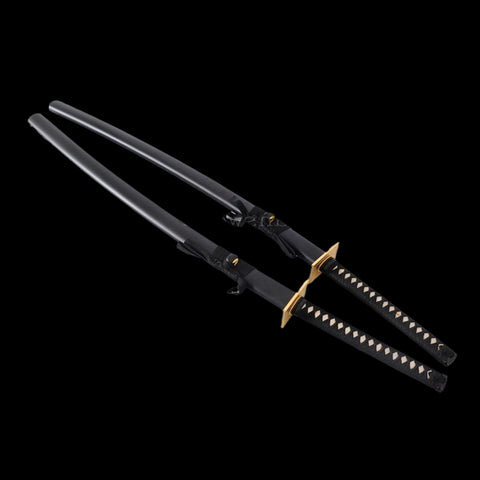 Full tang folded steel construction of Deadpool katana sword for durability