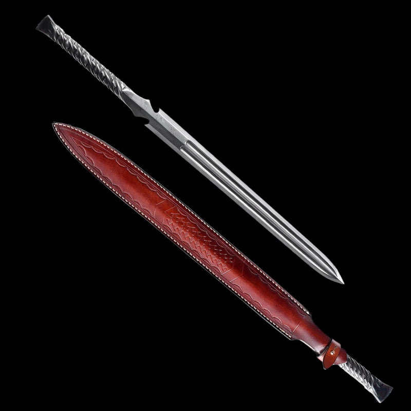 Hand Forged European Spear Sword – Folded Steel Battle Ready 