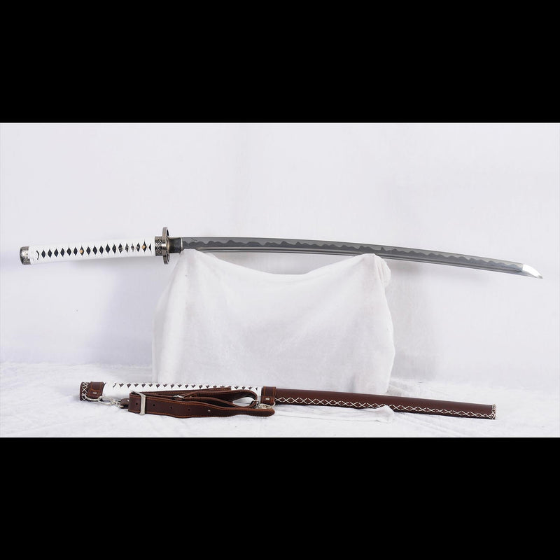 Walking Dead Michonne Katana Sword Hand Forged Folded Steel Battle Ready 