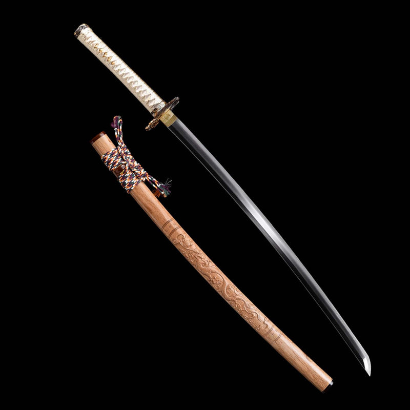 T10 Dragon Scale Katana – Hand Forged Clay Tempered Sword 
