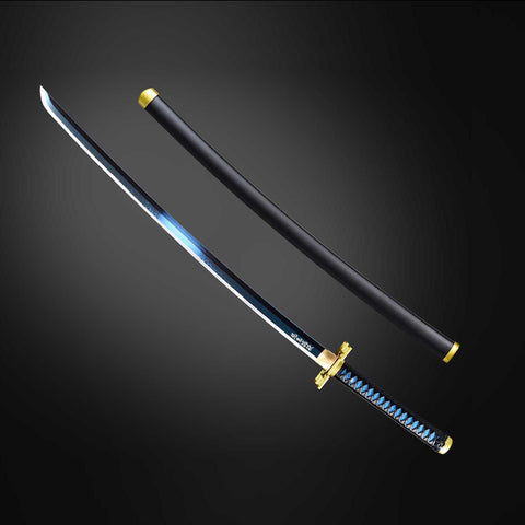 Angled full view of Demon Slayer Muichiro Tokito Nichirin Sword