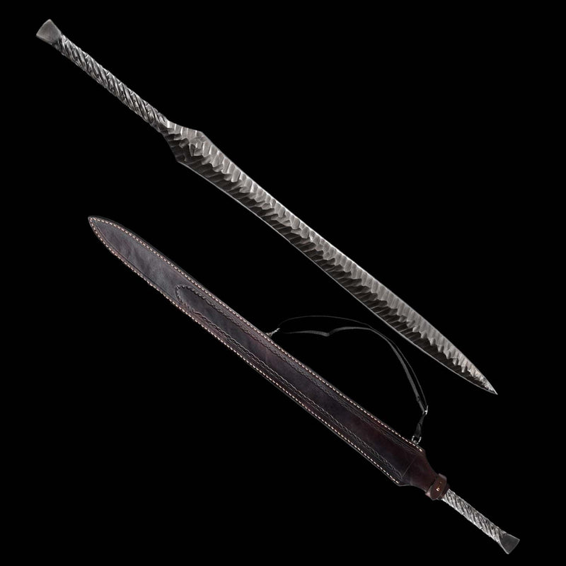 Hand Forged European Spear Sword – Folded Steel Full Tang 