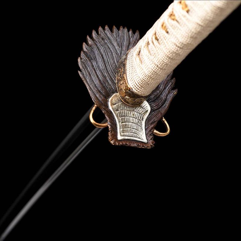 T10 Dragon Scale Katana – Hand Forged Clay Tempered Sword 