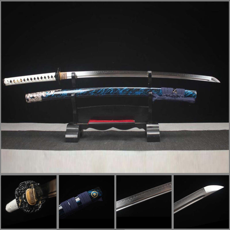 Ghost of Tsushima Katana Sword – Handmade T10 Steel Battle Ready 