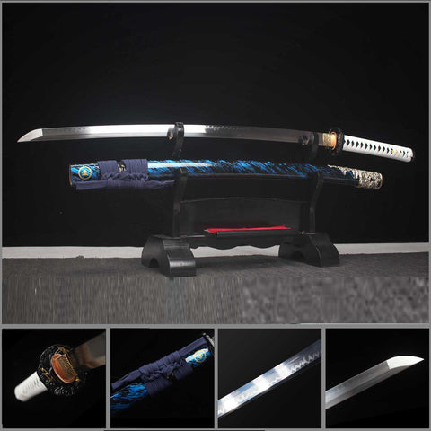ghost of tsushima katana sword handmade t10 steel battle ready