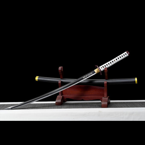 Giyu Tomioka katana with scabbard Nichirin sword anime replica