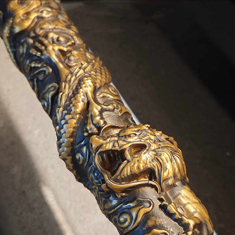gold finish Goku Power Pole Ruyi Jingu Bang metal replica