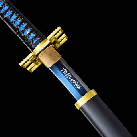 Hand forged craftsmanship details of Muichiro Tokito Katana