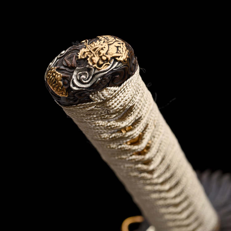 T10 Dragon Scale Katana – Hand Forged Clay Tempered Sword 