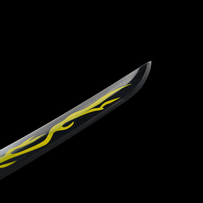 Zenitsu Agatsuma Nichirin Sword Demon Slayer Anime Katana 1095 Steel 