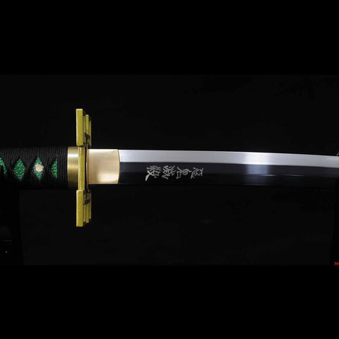 handmade forging details on Demon Slayer katana sword