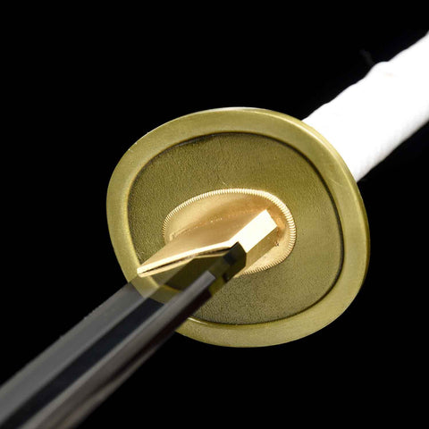 Alloy tsuba detail on Wado Ichimonji katana from One Piece