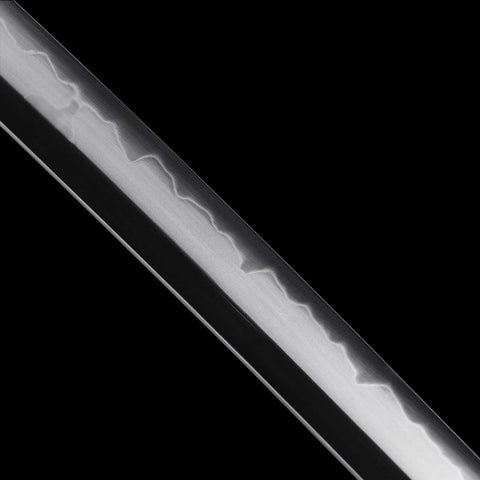 Close-up of Kill Bill Katana T10 Blade with True Yokote and Chu-Ken