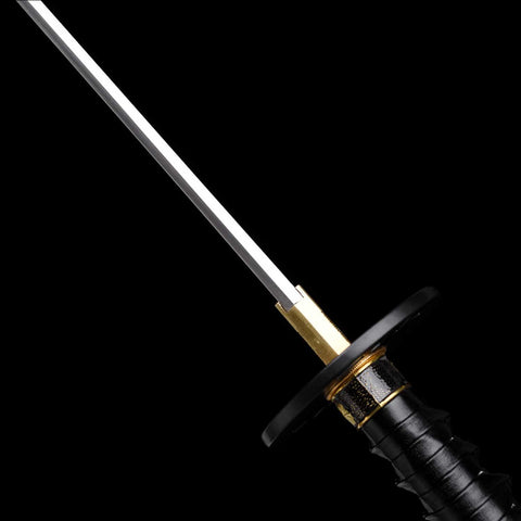 Kill Bill Samurai Katana Blade Spine, Clay Tempered T10 Steel