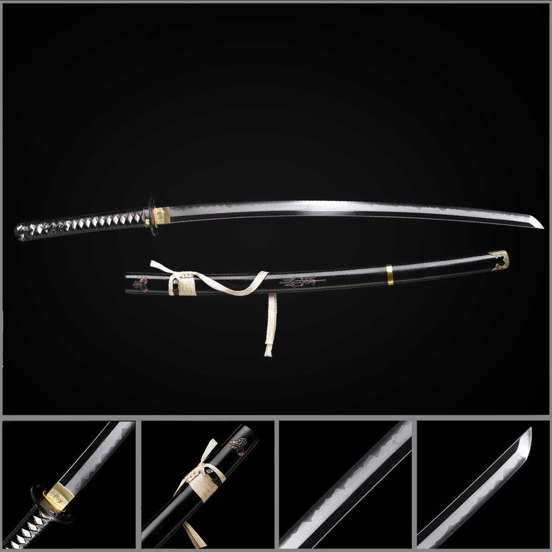 Kill Bill Samurai Katana Sword Handmade T10 Clay Tempered Full Tang 
