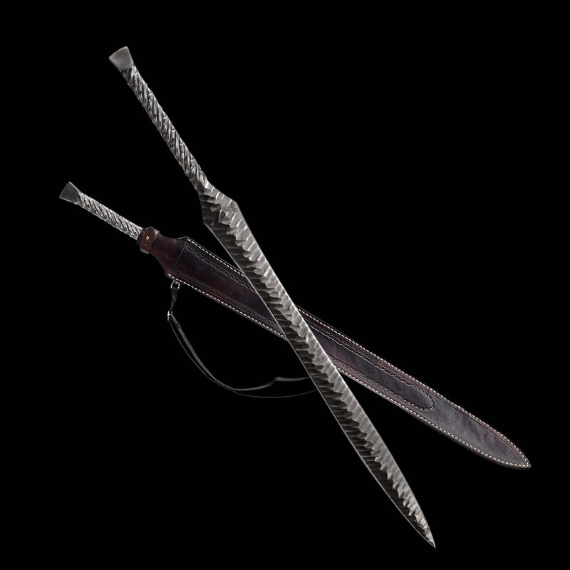 Hand Forged European Spear Sword – Folded Steel Full Tang 