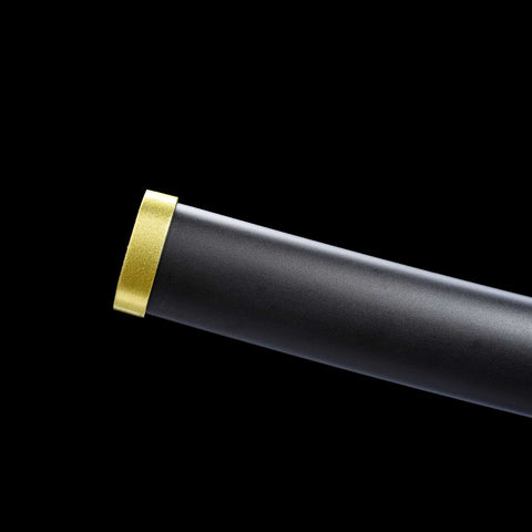 Saya mouth detail of Muichiro Tokito Demon Slayer Nichirin Sword scabbard