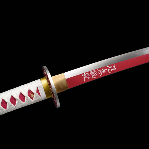 Full tang connection detail of Kanao Tsuyuri Nichirin Katana