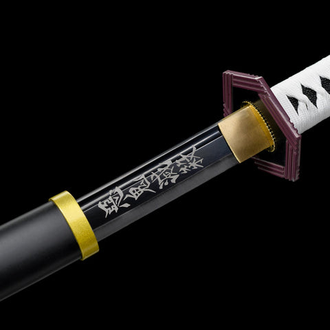 Nichirin sword kanji engraving Akki Messatsu Demon Slayer Giyu Tomioka katana