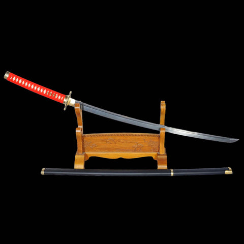 Full length Ryu Hayabusa Dragon Sword katana with shinogi zukuri blade and clay tempered hamon