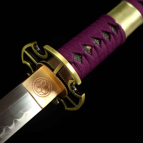One Piece anime replica Nidai Kitetsu Katana, detailed craftsmanship