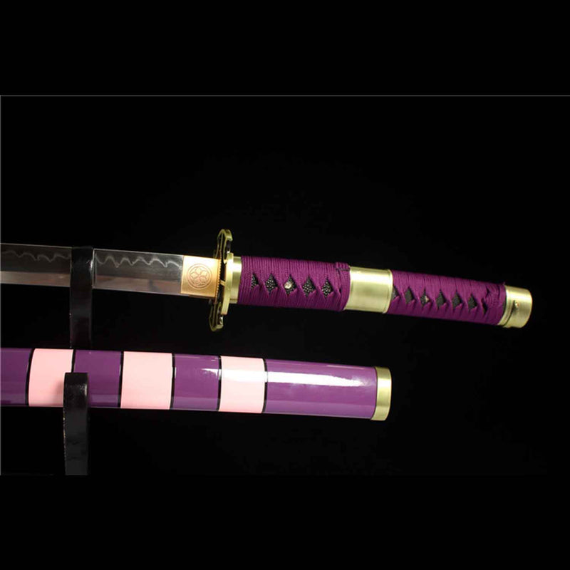 One Piece Nidai Kitetsu Katana Sword Handmade T10 Steel Anime Samurai 