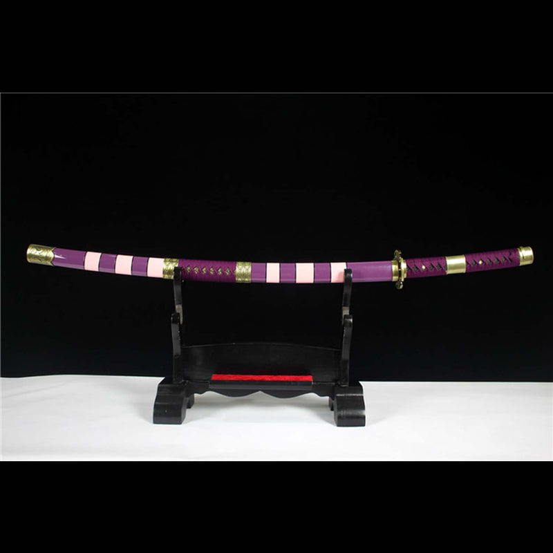 One Piece Nidai Kitetsu Katana Sword Handmade T10 Steel Anime Samurai 