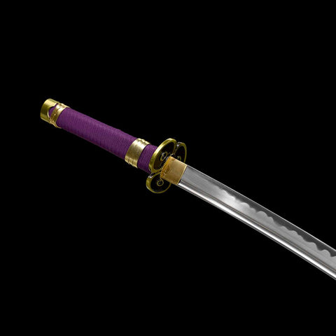 Purple finished Enma Katana blade inspired by One Piece anime sword